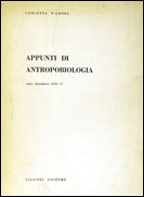 Appunti di antropobiologia