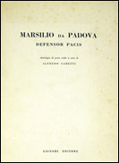 Defensor Pacis. Antologia di passi scelti