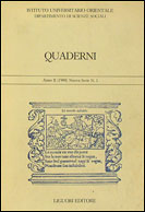 Quaderni del Dipartimento di Scienze Sociali - I.U.O.