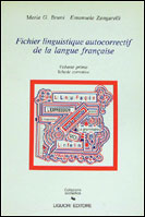 Fichier linguistique autocorrectif de la langue francaise