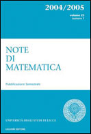 Note di Matematica