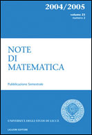 Note di Matematica