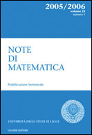 Note di Matematica