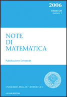 Note di Matematica